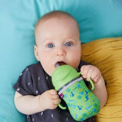 Bidon ze słomką 240 ml, malinowy, b.box