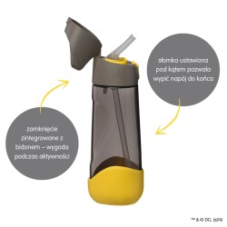 Batman by b.box Butelka na wodę tritanowa ze słomką 600 ml