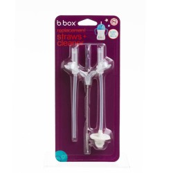 Słomki zapasowe i szczoteczka do bidonu 2 szt., b.box