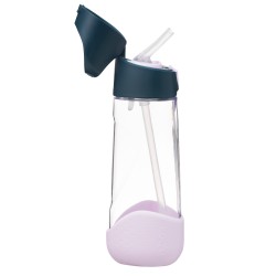 Butelka na wodę tritanowa ze słomką 600ml Indigo Rose b.box