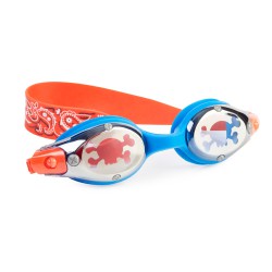 Okulary do pływania, Pirat, niebiesko-pomarańczowe, Bling2O