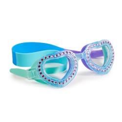 Okulary do pływania, Kocham Cię, niebiesko-miętowe, Bling2O